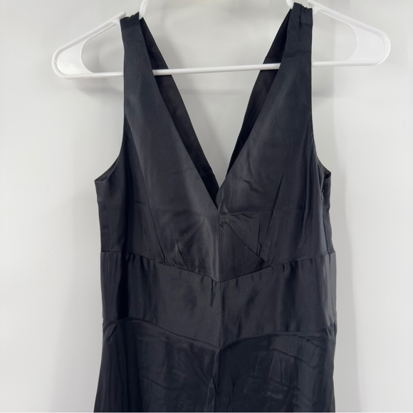 j. Crew black silk fit flare sleeveless dress size 4 - Picture 2 of 8